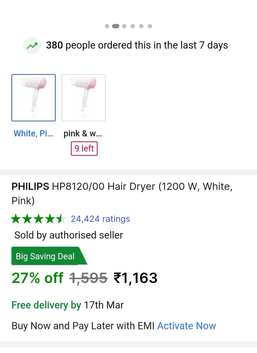 oni_goel's tweet photo. @Flipkart why such discrimination?
Same product, same time but different user and different price?

My trust is 💔 https://t.co/SacTo6XEow