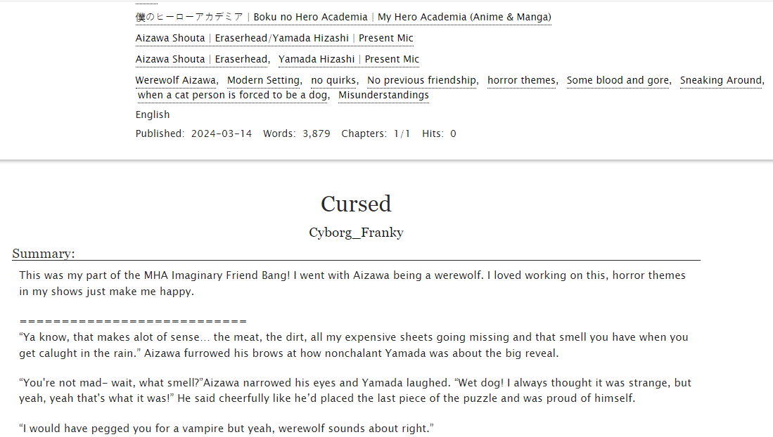 <a href="/ImaginaryBang/">Imaginary Friend: A Paranormal Connections Bang</a> 
Another one guys, sorry haha.
#ImaginaryFriendBang

archiveofourown.org/works/54470647