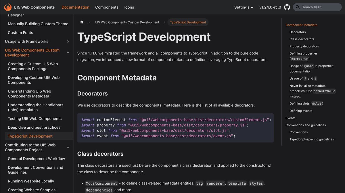 ui5webcomps's tweet image. 🎉 We&apos;re thrilled to announce the launch of our new site and home for #UI5WebComponents Documentation, Samples, and Playground! Powered by #Docusaurus, it offers:

🌟 Live Editor
🌒 Dark Mode
🔍 Enhanced Search
🎨 New Icons view

Explore the features: 🔗sap.github.io/ui5-webcompone…