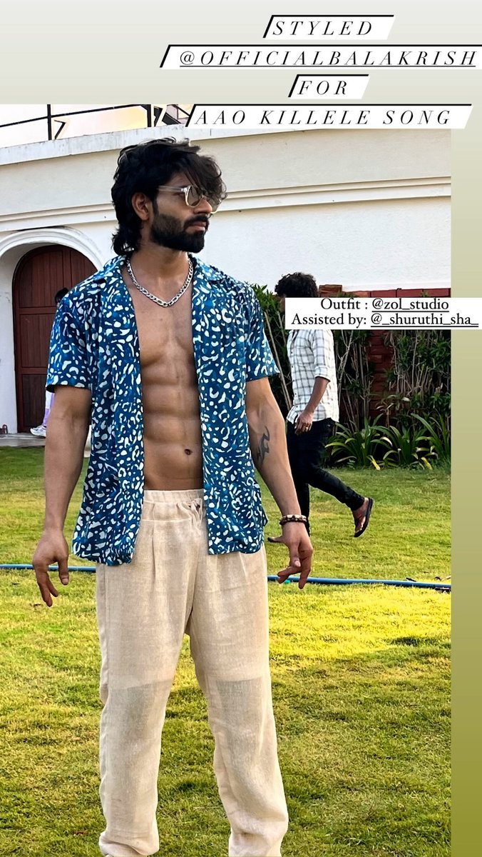 BMFamdom's tweet photo. Costume and Styling for #BalajiMurugadoss & #KaavyaArivumani 🕺💃
#AaoKillelle #BalajiMurugadoss𓃵 #BalaFam #Kaavya #BeReadyMusic #DongliJumbo #RichyRichardson #PravinMani #Anirudh #AnirudhRavichander #Richardson #VaishaliSriprathap #NavinB https://t.co/XMzuEMlxSy