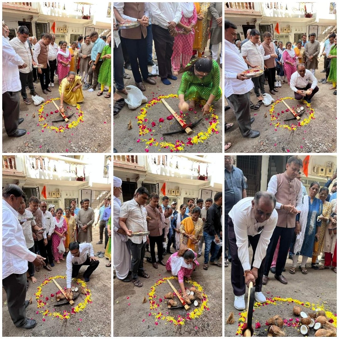 DaxeshMavani's tweet photo. સુરત મહાનગરપાલિકાના કતારગામ ઝોન સમાવિષ્ટ વિહાર સોસાયટીના સીસી રોડનું ખાતમુહુર્ત કતારગામ વિધાનસભાના ધારાસભ્ય શ્રી @vinod_moradiya જીની ઉપસ્થિતિમાં કરવામાં આવ્યું.
#SuratIsGrowing
#SmartCitySurat
#ClenestCityOfIndia
#OurSuratIsNo1
#GreenSurat
#SuratMayor https://t.co/nC9IIsymnt