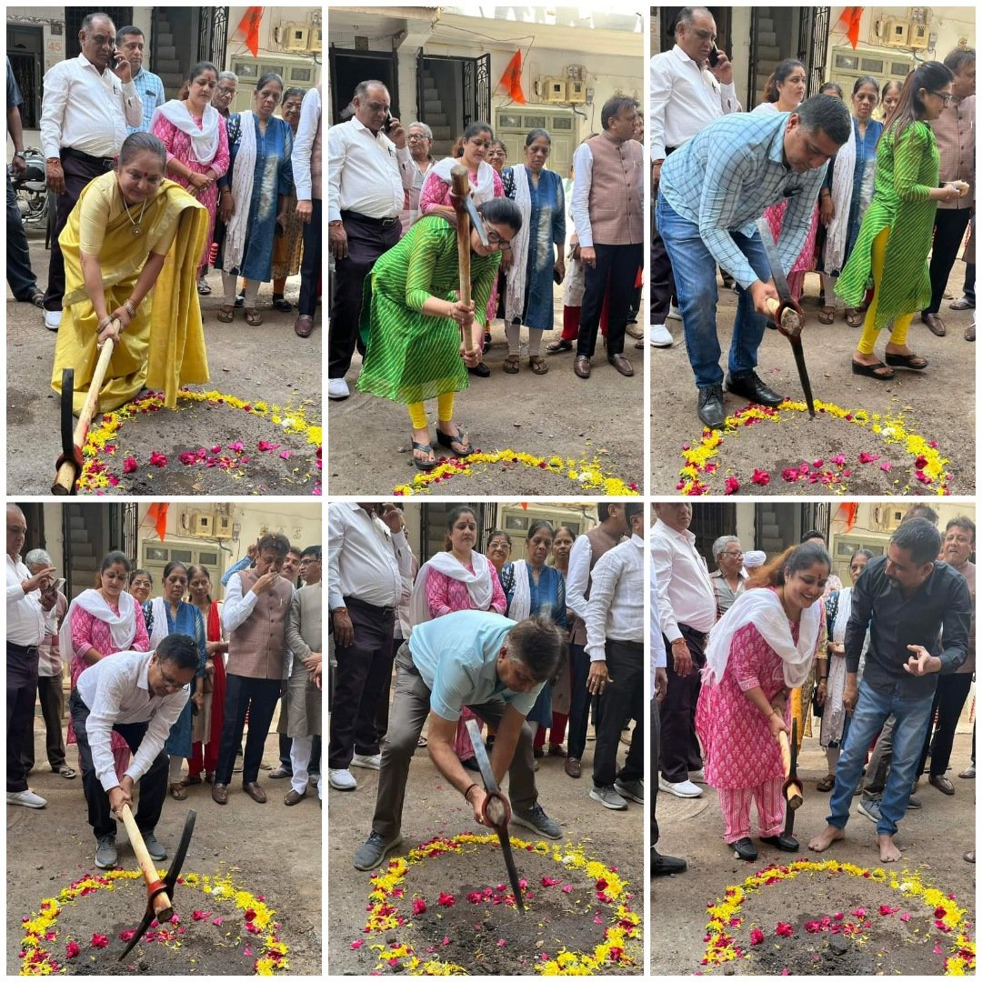 DaxeshMavani's tweet photo. સુરત મહાનગરપાલિકાના કતારગામ ઝોન સમાવિષ્ટ વિહાર સોસાયટીના સીસી રોડનું ખાતમુહુર્ત કતારગામ વિધાનસભાના ધારાસભ્ય શ્રી @vinod_moradiya જીની ઉપસ્થિતિમાં કરવામાં આવ્યું.
#SuratIsGrowing
#SmartCitySurat
#ClenestCityOfIndia
#OurSuratIsNo1
#GreenSurat
#SuratMayor https://t.co/nC9IIsymnt