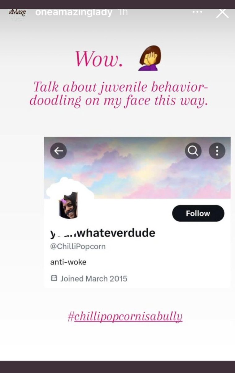 ChilliPopcorn's tweet image. Oh man! It sucks to be the one being bullied instead of being the bully, right rheeno? 😅 now you know how it feels you nasty biatch 💩 I dont bully babies tho, like you, i bully bullies 😘