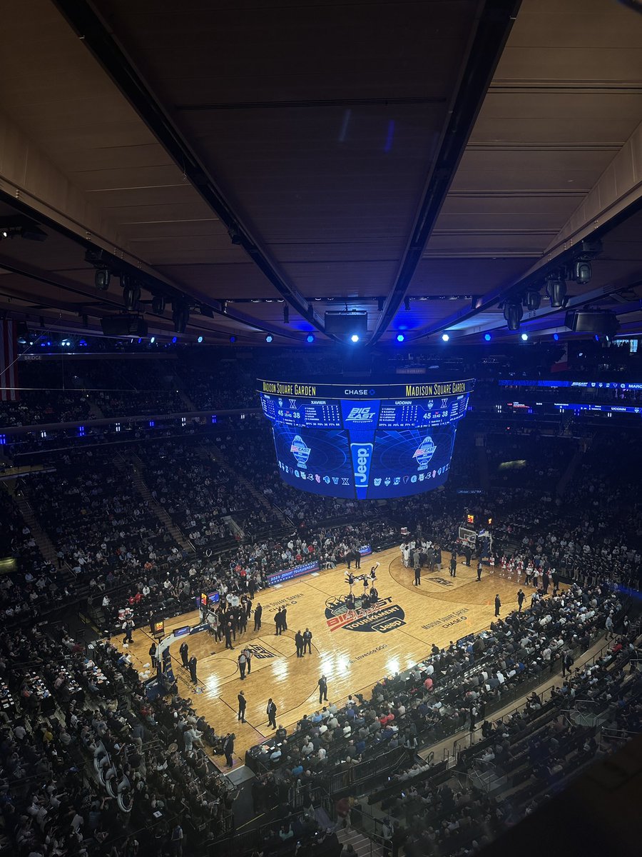 om_seaman's tweet photo. At MSG today for the Big East Tournament! Coverage to follow on @TorchSports 🔥 https://t.co/fQbgs8gSMC