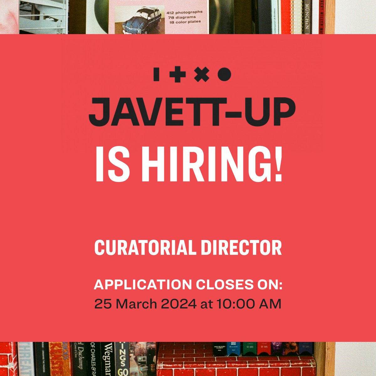 We have great news to share! @JavettUP, in its commitment to promoting inclusivity and equal opportunities for all, has reopened applications for the position of Curatorial Director. For more information, visit bit.ly/3v4PJv8. NOTE: Prev. applicants need not re-apply.