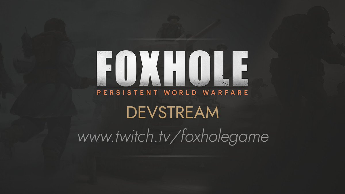 The next Foxhole Devstream is on Tuesday, March 19th at 1PM ET. Join us  for a live preview of what's coming to Foxhole in Update 56. twitch.tv/foxholegame