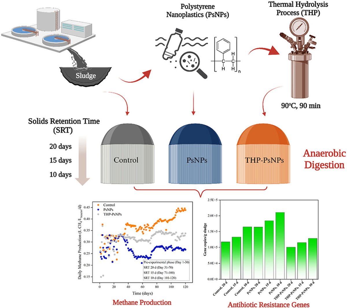 dharbipro's tweet photo. Can low-temperature thermal hydrolysis mitigate the oxidative stress of polystyrene nanoplastics on anaerobic digestion? Please check out our recent paper in Chemosphere.

https://t.co/CPIcXdRtud

#Biosolids #microplastics #nanoplastics #biogas https://t.co/50lIisBdhM