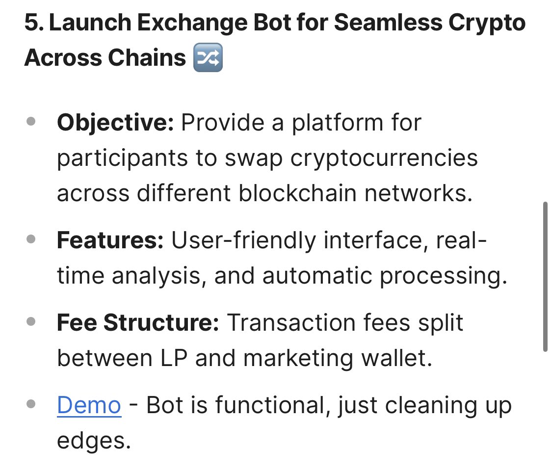 🚀 The team is ecstatic to reveal our Exchange Bot 🤖 for seamless cross-chain swaps—intuitive, instant, and automatic. Fees benefit LP & marketing.

Get ready for a smoother trading experience. Fine-tuning in progress!

#TRIALToken #ExchangeBot #CryptoSwaps #DeFi #Solana