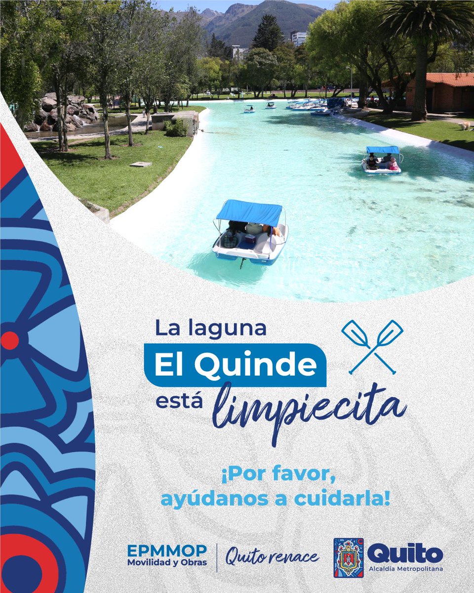ObrasQuito's tweet photo. 👷#ParquesMetropolitanos | La conservación de la laguna #ElQuinde, en La Carolina es una prioridad para nosotros👷
Nuestro equipo garantiza la funcionalidad de este hermoso recurso natural a través la ejecución de protocolo ambientales.
¡Disfrútalo y cuídalo!
#QuitoRenace https://t.co/a4sG6DV6QM