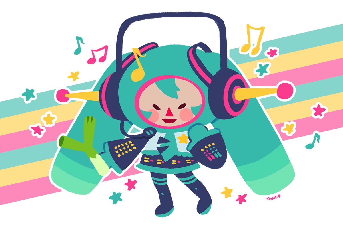 初音ミク 「Katamari  Hatsune Miku 」|🦇 Tiny Tone 🔜 Megacon A489 🦇のイラスト