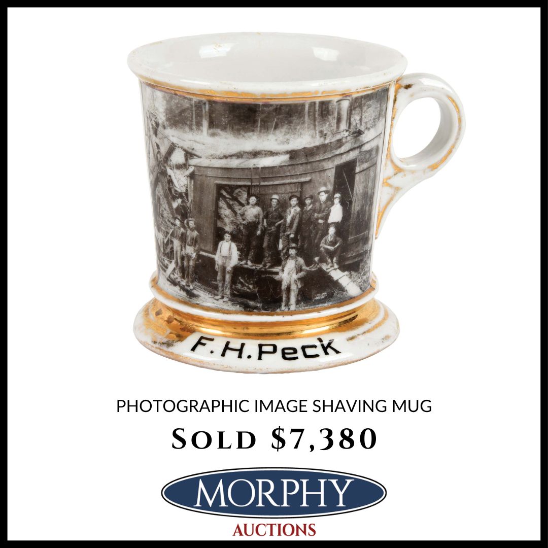 MorphyAuctions's tweet photo. Shaving mugs have been doing great in our last few auctions! Check out more prices realized at https://t.co/9DJfAS6TyU https://t.co/4wcIKtSnSy