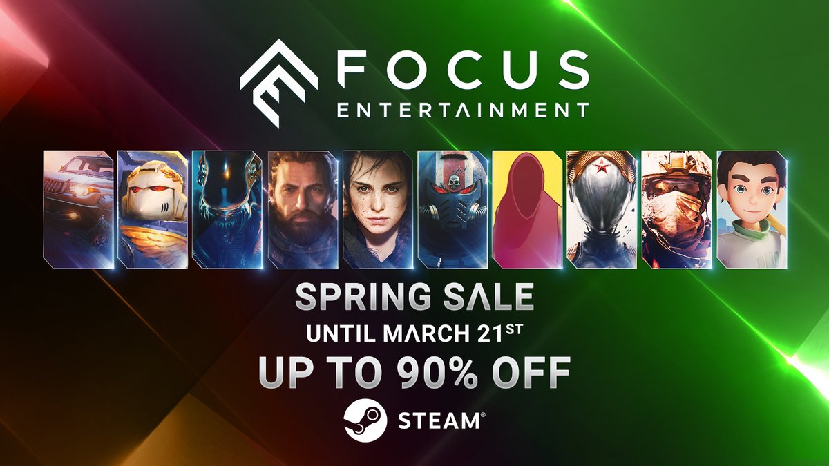The flowers are blooming, and so are the discounts!🌸 Enjoy up to 90% off on our Steam catalogue until March 21 with the Spring Sale! Treat yourself and dive into the worlds of #Banishers: Ghosts of New Eden, #APlagueTaleRequiem and more!☀️ store.steampowered.com/news/group/213…