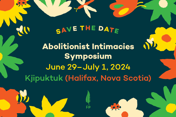 fernpub's tweet image. Save the date! Abolitionist Intimacies Symposium
June 29-July 1 Kjipuktuk (Halifax, Nova Scotia)
Join Fernwood Publishing and El Jones for a symposium on policing and prison justice. Registration in April. Keep an eye out for more details socials website:
fernwoodpublishing.ca/events
