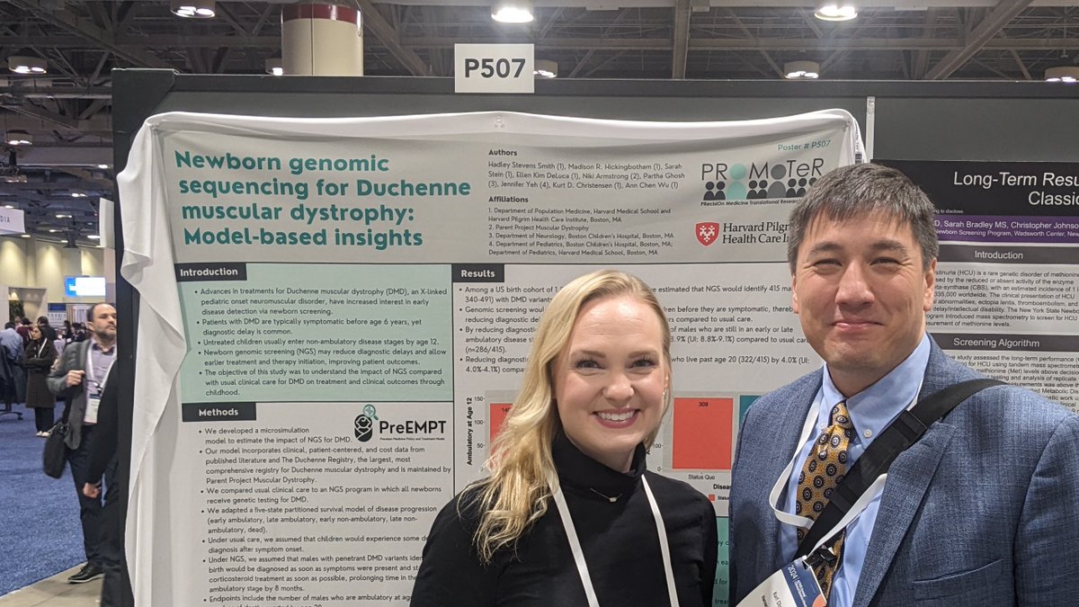 Kurt Christensen (@kdchrist) on Twitter photo With <a href="/hadleyssmith/">Hadley Stevens Smith</a> at her #PreEMPT Model poster <a href="/TheACMG/">ACMG</a> Annual meeting. Catch Hadley at poster P858 10:30-12:00 Friday about provider and patient attitudes toward genome sequencing #babyseq <a href="/PROMoTeR_DPM/">PROMoTeR_DPM</a> With <a href="/hadleyssmith/">Hadley Stevens Smith</a> at her #PreEMPT Model poster <a href="/TheACMG/">ACMG</a> Annual meeting. Catch Hadley at poster P858 10:30-12:00 Friday about provider and patient attitudes toward genome sequencing #babyseq <a href="/PROMoTeR_DPM/">PROMoTeR_DPM</a>