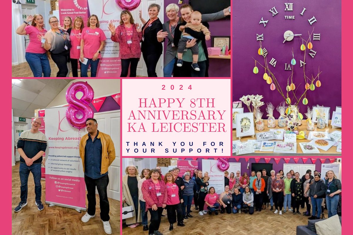 Congratulations to our Keeping Abreast Leicester Support Group who celebrated their 8th anniversary earlier this month - looks like a great time was had by all! Thanks for everything you do for #breastreconstruction patients; it's really appreciated! #breastreconstructionsupport