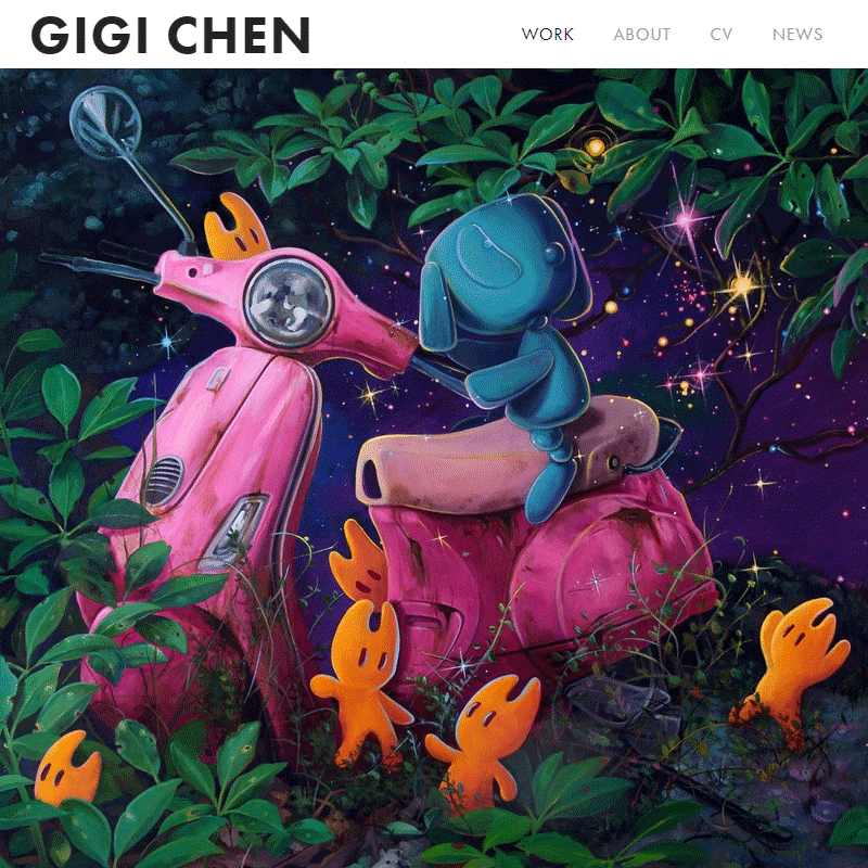 webawardscom's tweet photo. Today’s Web Award goes to Gigi Chen, thanks to its originality, creativity &amp; value.
👍@gigichen
👍https://t.co/W0kqkm41Ie

#WebAwards #AwardWinners #GigiChen #WebsiteAwards #Create #Inspire #Art #Artist #AI #NFT #Metaverse #Blockchain #VisualArt #Winner #Design #Designer #Like https://t.co/CJij6pff6L