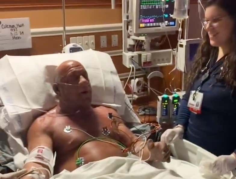 Mark Coleman Is Awake And Responsive After Heroically Saving His Parents In A House Fire This Week barstoolsports.com/blog/3506998/m…
