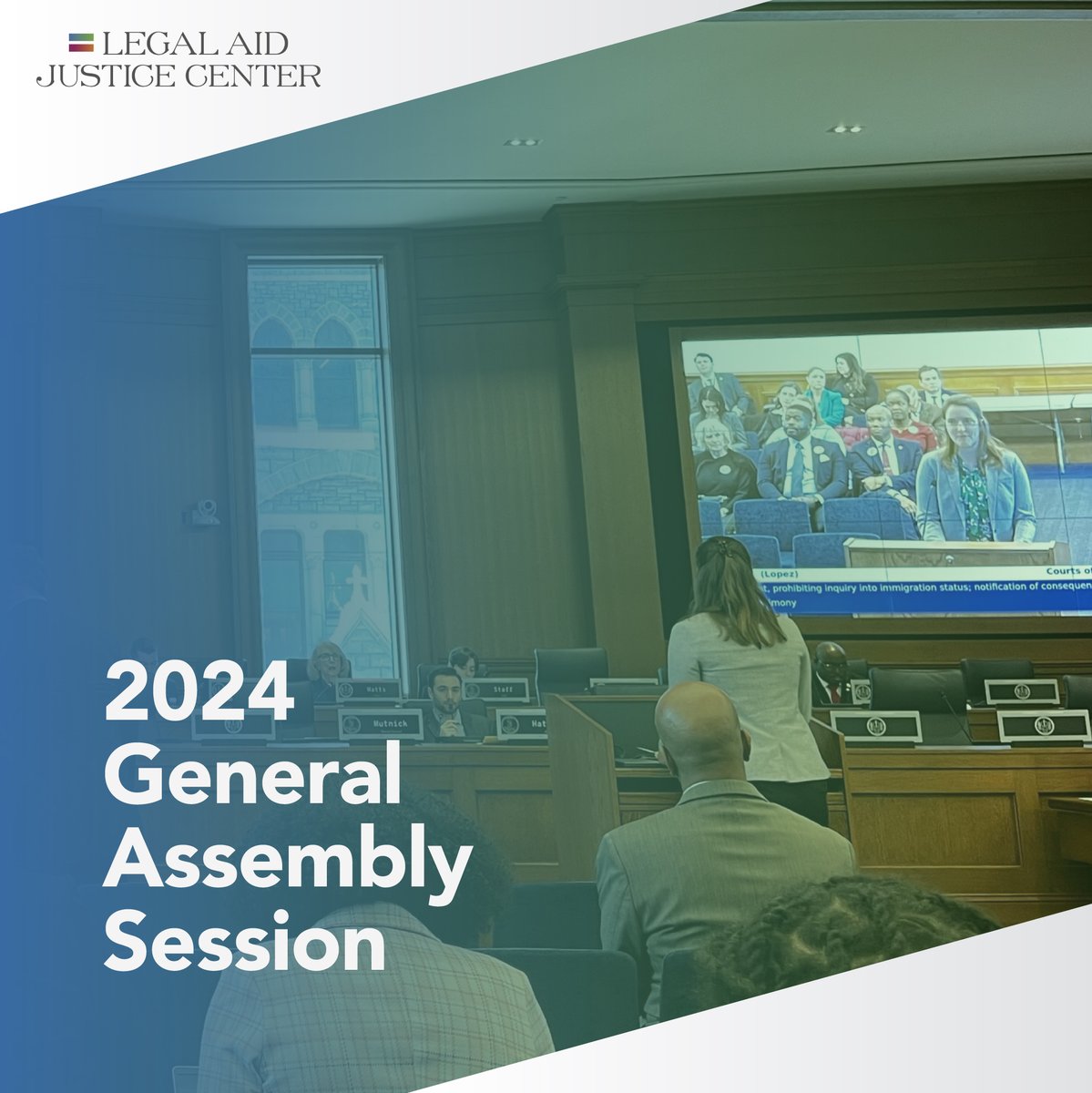 Now that the 2024 General Assembly Session has officially ended, we are happy to see so many of our priority bills heading to the governor's desk for him to hopefully sign. You can read more about what's at stake here➡️ justice4all.org/news/lajcs-pri…