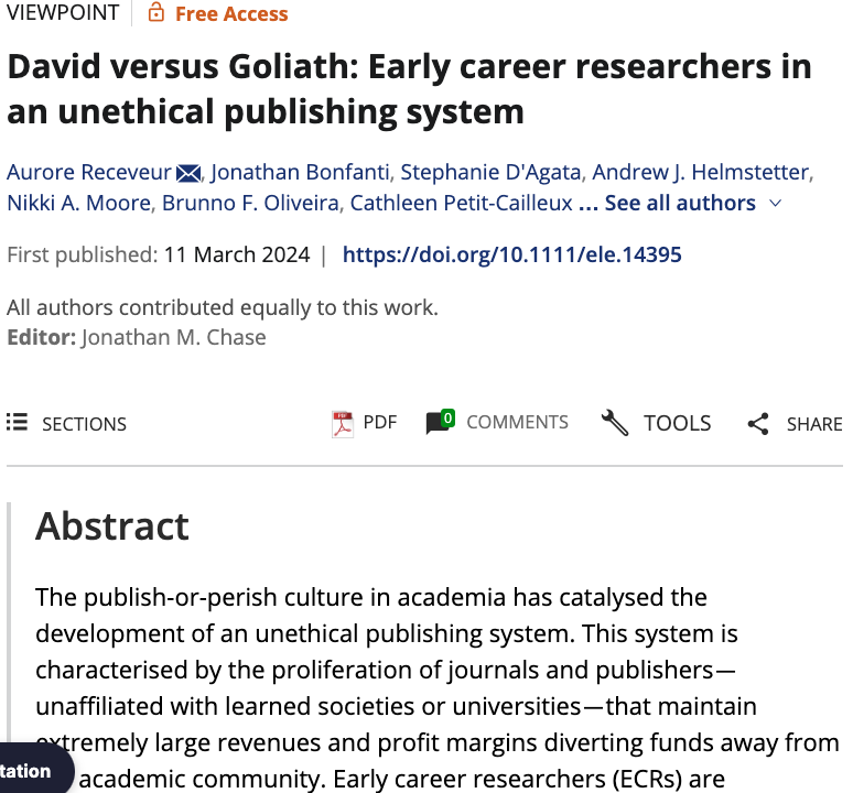 Frank C. Akamagwuna, PhD (@fakamagwuna) on Twitter photo I'm not sure this gets the attention it deserves within academic space! A must-read for everyone, not just ECRs!
#publishOrperish
<a href="/PostdocVoice/">PostdocVoice</a> <a href="/PostDocsForum/">The PostDocs Forum</a> <a href="/AcademicChatter/">Academic Chatter™</a> <a href="/TweeterAcademic/">AcademicTweeter</a> <a href="/PhDVoice/">PhD Voice - Independently Run</a> <a href="/PhD_Genie/">PhD_Genie</a> I'm not sure this gets the attention it deserves within academic space! A must-read for everyone, not just ECRs!
#publishOrperish
<a href="/PostdocVoice/">PostdocVoice</a> <a href="/PostDocsForum/">The PostDocs Forum</a> <a href="/AcademicChatter/">Academic Chatter™</a> <a href="/TweeterAcademic/">AcademicTweeter</a> <a href="/PhDVoice/">PhD Voice - Independently Run</a> <a href="/PhD_Genie/">PhD_Genie</a>