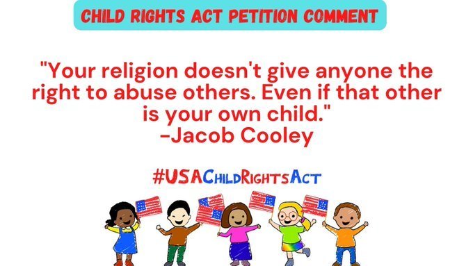 Children deserve the right to safety. Sign the Child Rights Act Petition! Change.org/ChildRightsAct #GoodTrouble #ChildRightsAct