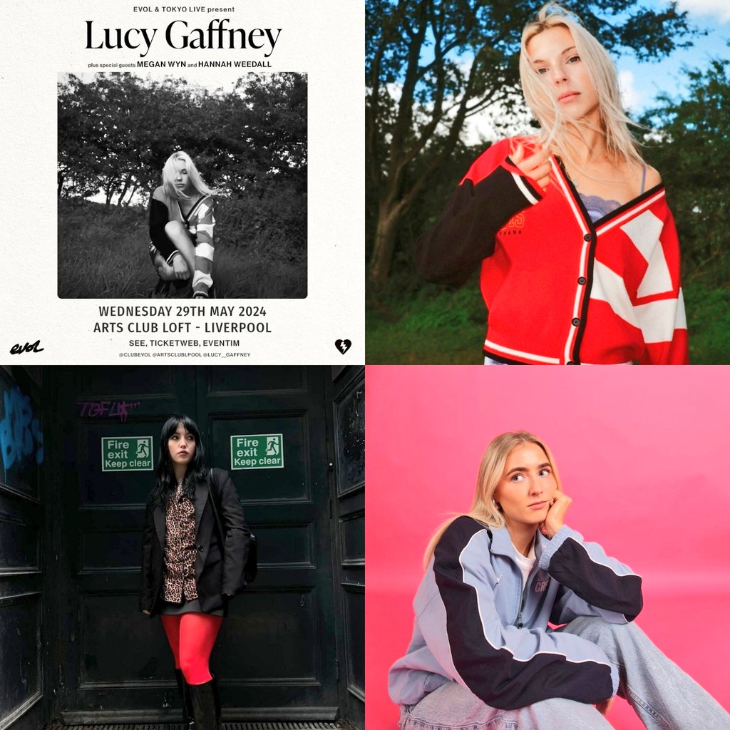 A beautifully curated lineup this if we do say so ourselves. Ethereal Irish singer-songwriter <a href="/Lucy__Gaffney/">Lucy Gaffney</a> is joined by the fresh and rising, powerful female voices of <a href="/megannwyn/">Megan Wyn</a> and <a href="/hannahweedalll/">Hannah Weedall</a>, May 29th at <a href="/artsclublpool/">Arts Club Liverpool</a> ✨

Get tickets: seetickets.com/event/lucy-gaf…