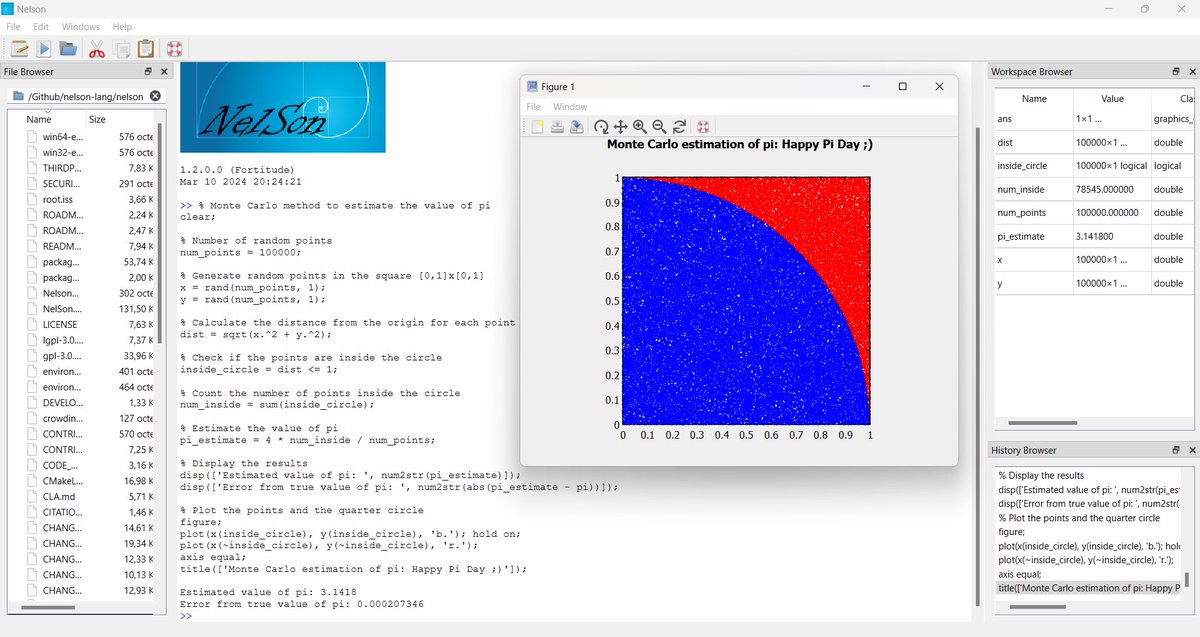 Nelson_software's tweet photo. Happy PI day :)
#piday #stem #OpenSource #Software #Engineering #HPC #DataScience #DataAnalysis #SystemSimulation #SystemModeling #programming #scientific #coding #OSS #Numerical #Computation #Simulation #AltairEDU #GNUoctave #scilab #Matlab https://t.co/gj1knlFCUX