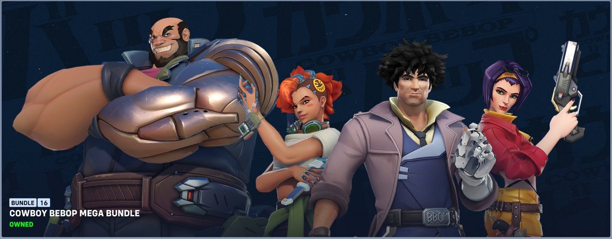 FDGod_OW's tweet image. #Giveaway x1 COWBOY BEBOP MEGA BUNDLE

To participate:   
1⃣ Follow @FDGod_OW (me 🐸)
2⃣ Like this post❤️
3⃣ Retweet this post 🔃

Giveaway ends: 20 March

Bundles provided by Blizzard.