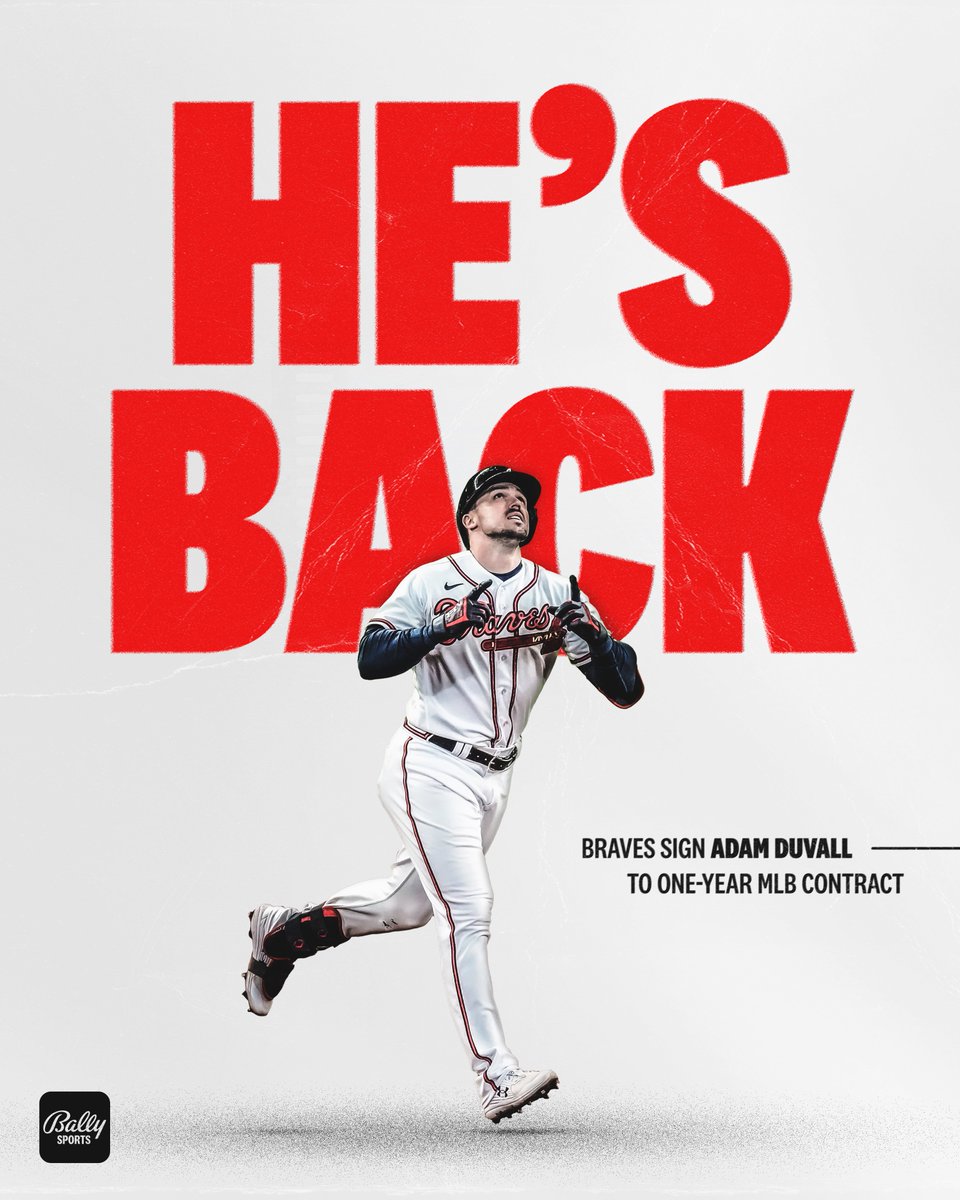World Series champion returns to Atlanta. Welcome back, @aduvall123 🙌