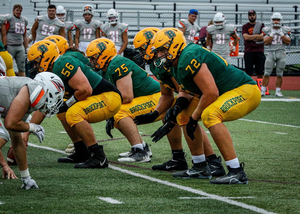Best of luck to @BPort_Football offensive lineman Scott Ochsner today at the University at Buffalo Pro Day and Monday at Syracuse University! #UndefeatedEffort | @#D3fb gobrockport.com/news/2024/3/8/…