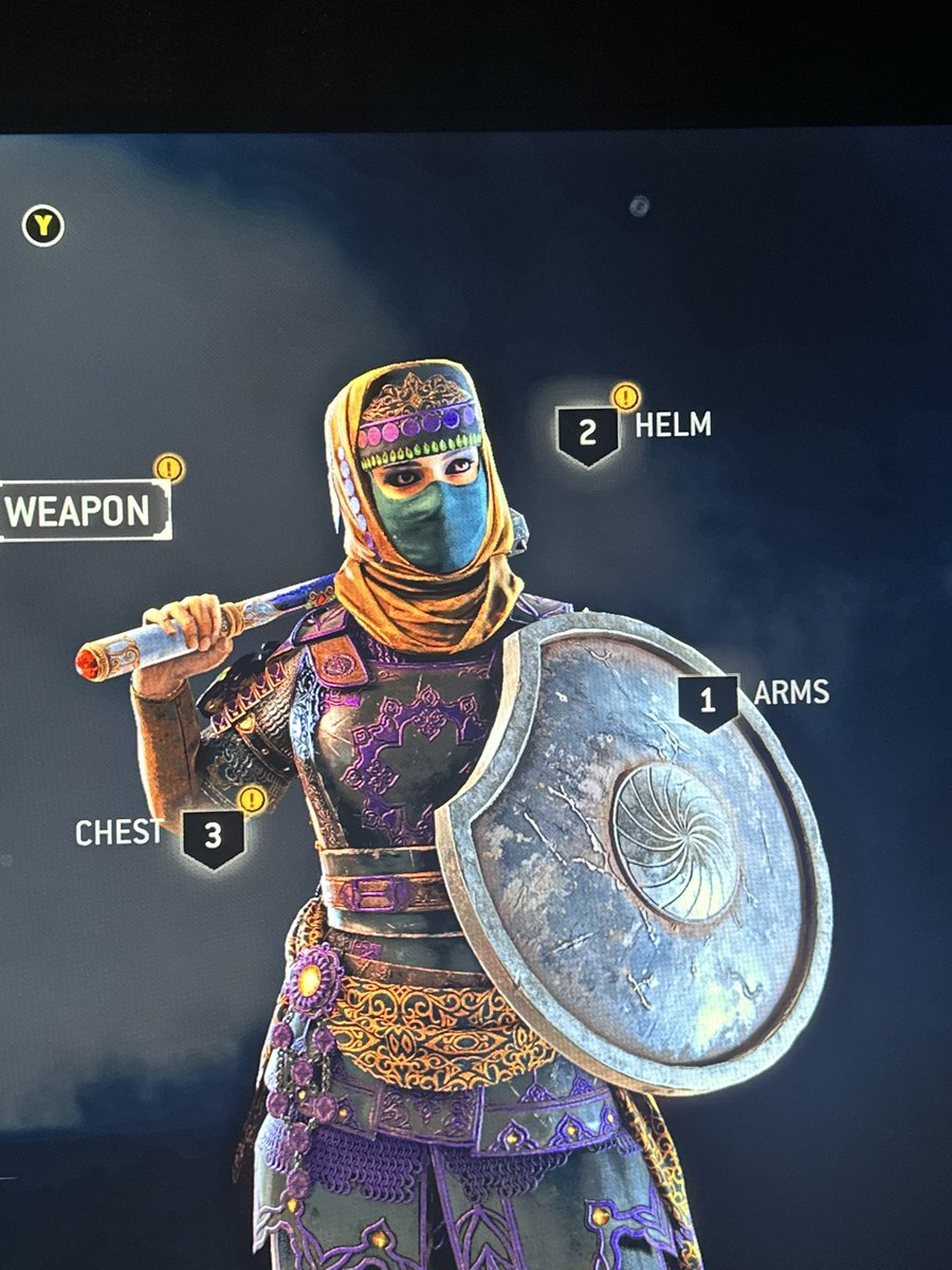 ezAt0m's tweet photo. @ForHonorGame Can you guys check out the issue of missing cosmetics from arcade and other events. My afeera looks horrible now https://t.co/kIJSGwvOn1