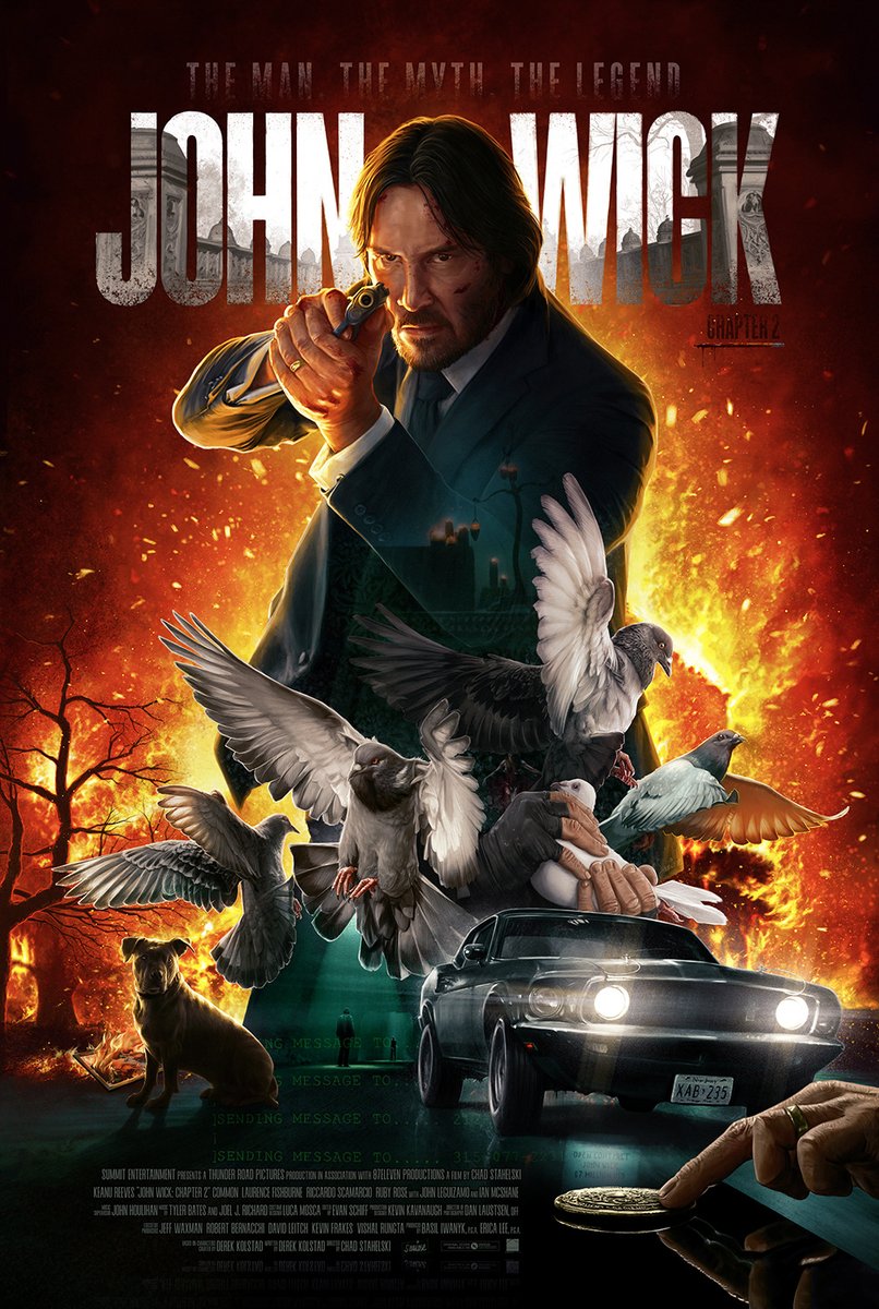 Impressive poster for John Wick: Chapter 2 by <a href="/saniose_art/">Saniose</a> 

#JohnWick #KeanuReeves