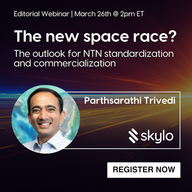Join us on March 26th on RCR Wireless News's webinar 'The New Space Race? The outlook for NTN standardization and commercialization.' We are joined by @Keysight, @ViaviSolutions, and @IEEE for a lively discussion. Register here: content.rcrwireless.com/ntn_standardiz… #Webinar #NTN #5G