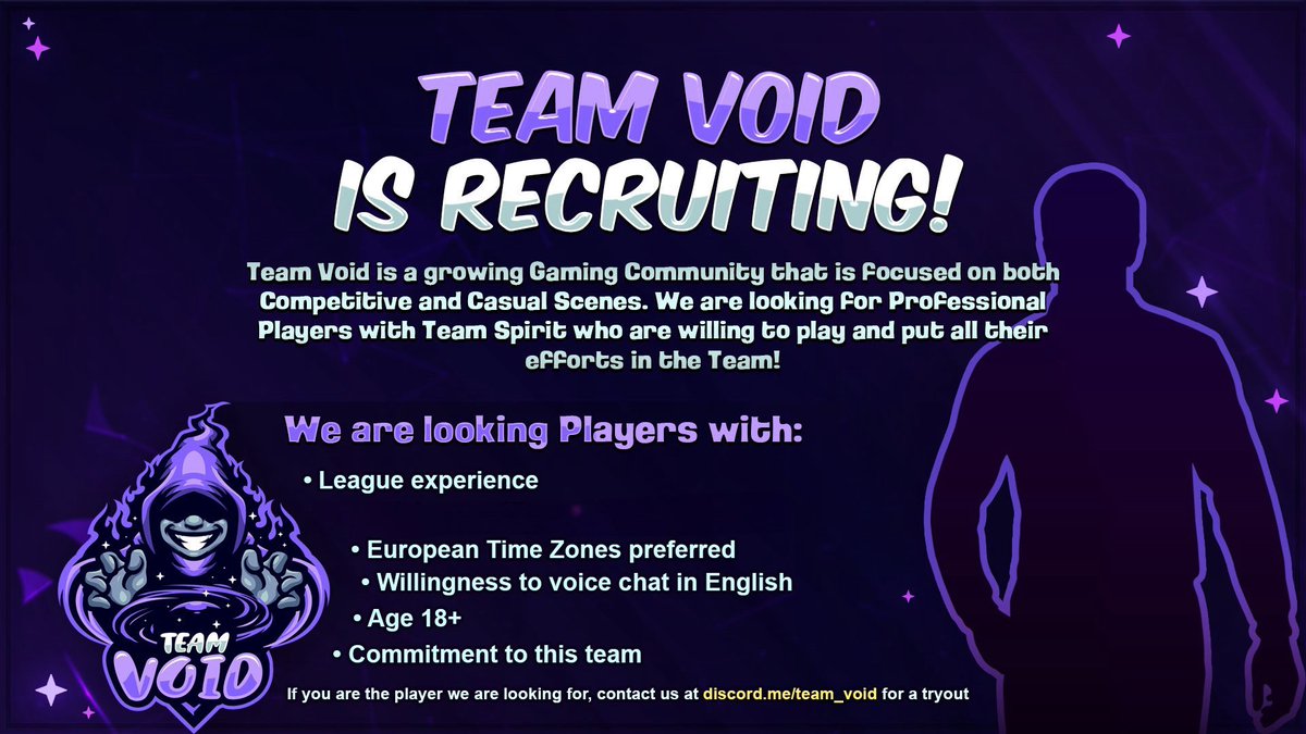 team_void_gg's tweet photo. We're finalizing our @wildrift team for @PurgeTournament and seeking top-tier players for Toplane, Midlane, and Support positions. Challenger peak rank required. 

Drop a comment if you or if you know someone interested. 

Retweets and Likes appreciated! ❤️🌟
#TVARMY #TVOP https://t.co/pfWHABdeLT