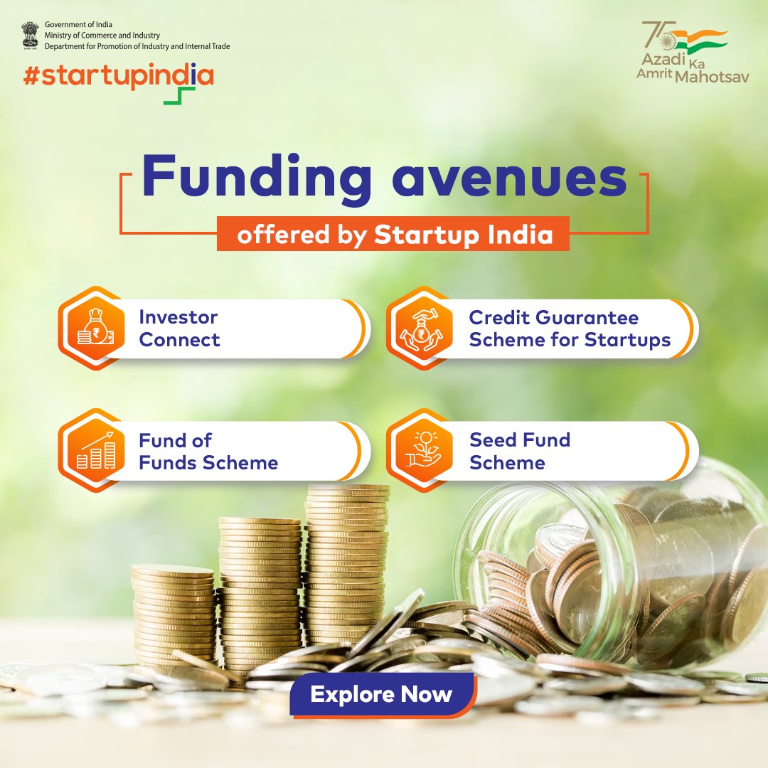 startupindia's tweet photo. Unleash your business’s potential by discovering these funding opportunities to reshape your startup’s future.
Visit: https://t.co/cL49gFkMJh
#StartupFunding #Entrepreneurship #Innovation #FundingSources #IndianStartups #InvestmentJourney #VentureCapital #SeedFunding #Startups https://t.co/C4dEjASVpC