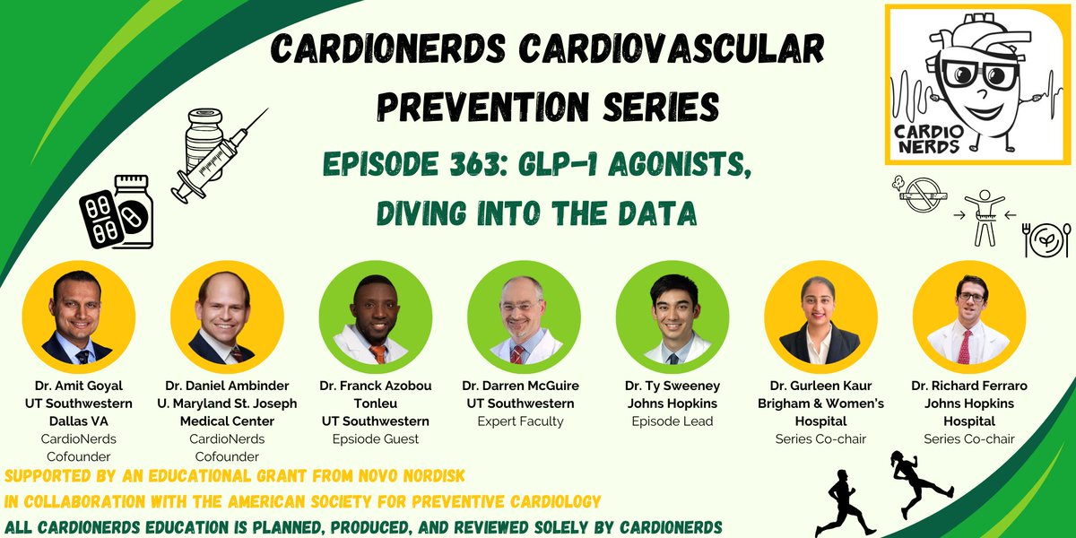 An absolute clinic on #GLP1 Dr. Darren McGuire discusses uses, side effects, and the data at large. Can't imagine a better discussion from someone with true mastery of the subject. Crucial knowledge for @Cardionerds and providers across #MedTwitter! open.spotify.com/show/4yPx76aS9…