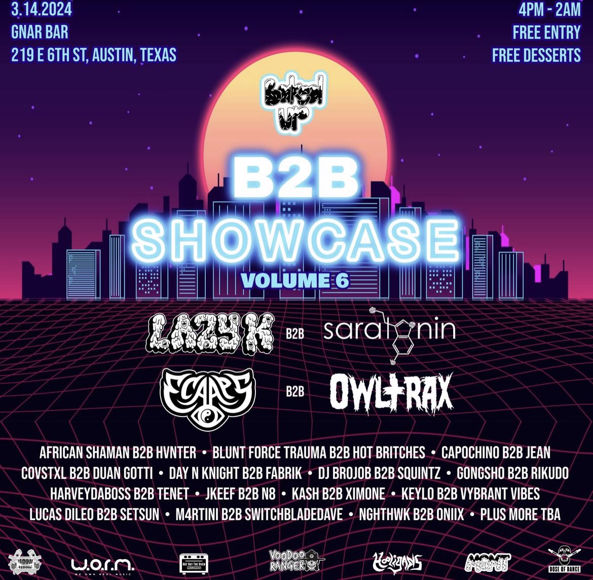 SWITCHBLADEDAVE's tweet photo. SXSW

TONIGHT 10:15-11 PM

ROUND TWO WITH MY BROTHER @m4rtiniofficial 

BL4DE SET

SHOUT OUT BAKED UP

LETS GET IT https://t.co/Tjm85vRKOb