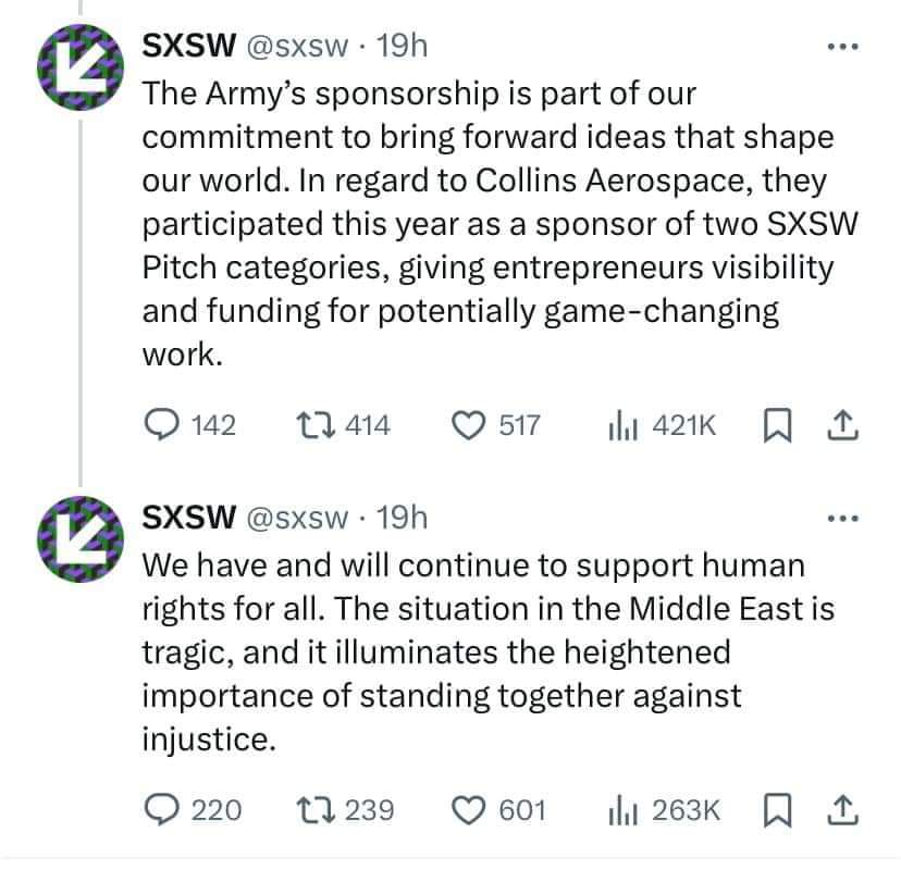 king_gazer's tweet photo. @sxsw go fuck yourselves https://t.co/gpRPs22dXg