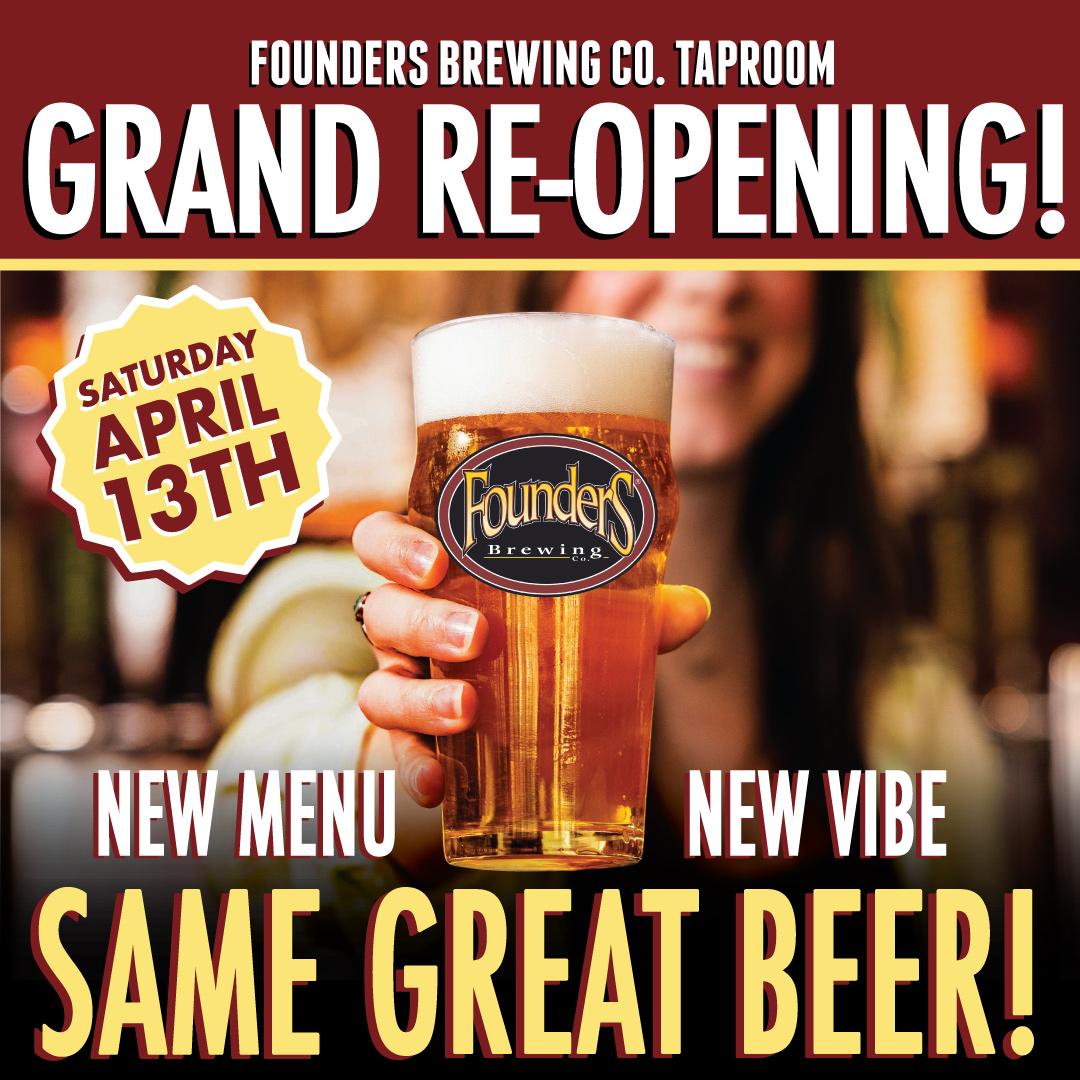 We're celebrating the grand reopening of our Grand Rapids taproom with beer, food, giveaways and music! Music starts at 6pm with The Wild Honey Collective followed by The Pink Stones and Hannah Rose Graves! Learn more by clicking the link! bit.ly/3TkTpB1