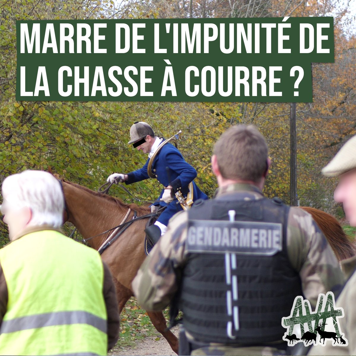 CONTRE LA CHASSE À COURRE : REJOINDRE LE MOUVEMENT🙋‍♀️🕊️

🌳Ds ttes ls grandes forêts de France, ds équipages féodaux traquent ls animaux sauvages, envahissent ls villages &amp; les jardins, causent ds accidents &amp; les autorités ne font rien pour les arrêter.

Mais AVA existe [▼THREAD]