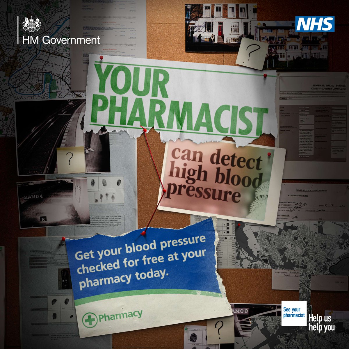 NHSMidlands's tweet image. An estimated 4.2 million adults in England are unaware they have high blood pressure. Left untreated, it can pose significant health risks. 

If you’re aged 40+ to find a pharmacy offering a free blood pressure check, without needing to book visit: ow.ly/82Az50QT3RW
