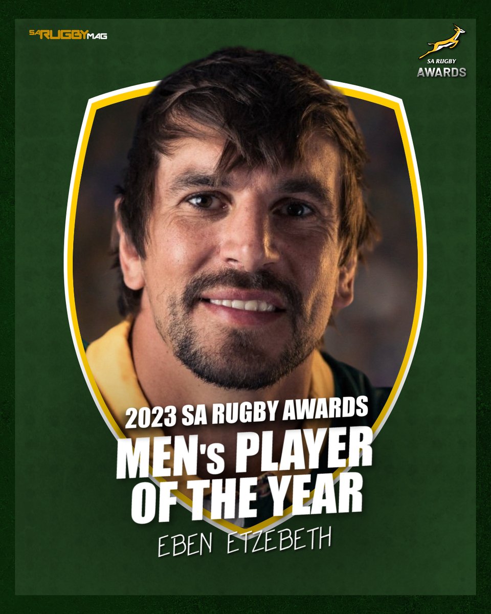 2023 SA Rugby Player of the Year 🏅 Eben Etzebeth 💪 #SARugbyAwards