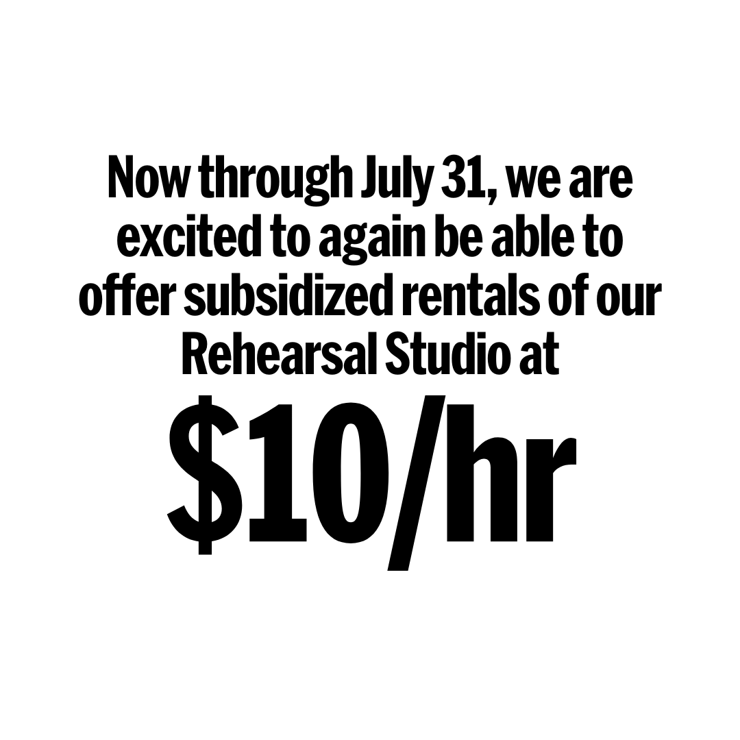 $10/hour rentals are BACK! YES, $10 AN HOUR! 🙌

As part of a generous grant from the @nyscouncilonthearts &amp; with the support of our #GoodNeighborProgram, we're able to offer a limited number of subsidized rentals at $10 per hour now through July 31. Learn more at our #linkinbio