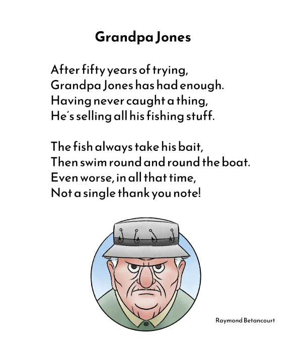 Grandpa Jones #poemsforkids #poetry #fishing #poemsforchildren #humor