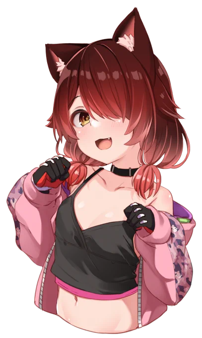 ロリ+猫耳+目隠れ+おさげ+ロボ子さん= #ロボ子Art 
