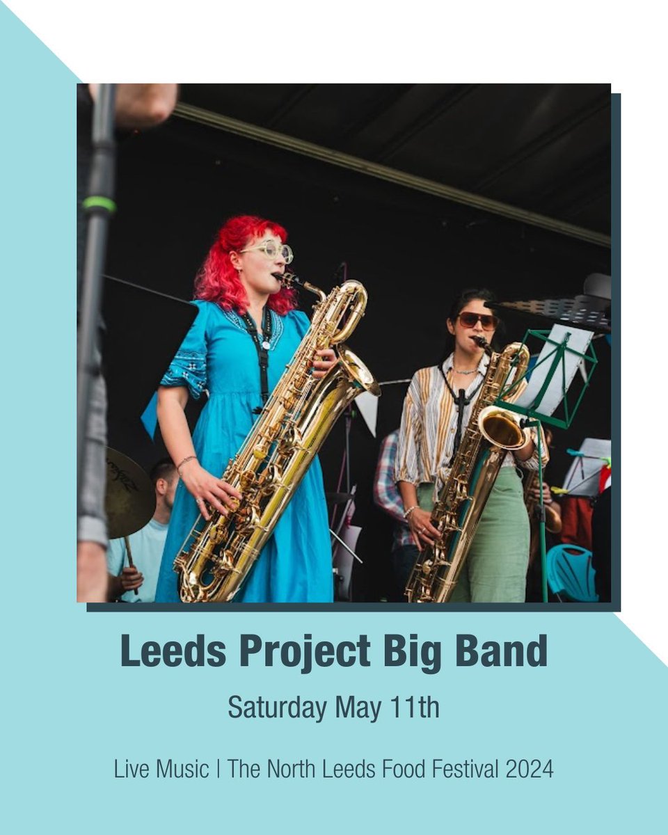 LIVE MUSIC!  🎵 

💚 Saturday 11th May

🎹 11:00 - Will On Sax
🎼 12:00 - Leeds Project Big Band 
🎺 13:15 - Will On Sax 
🎻 14:15 - Leeds City Stompers 
🎧 15:45 - The Climate Stripes 
🎸 17:30 - Landslide ( Fleetwood Mac )
🎷 18:45 - Ibiza Sax