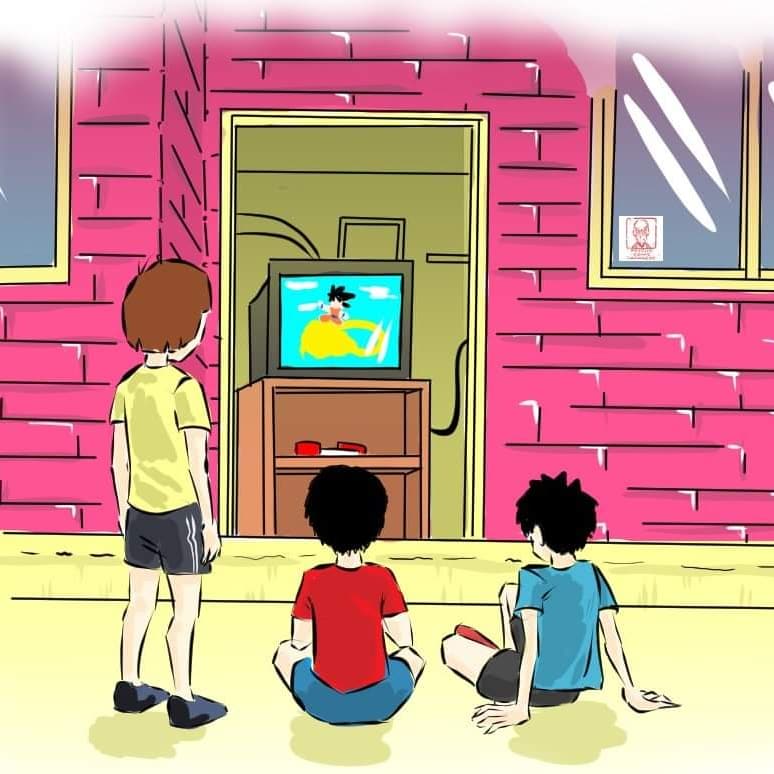 Dibujante01's tweet photo. La Fantástica Aventura, eran esas calurosas tardes de verano cuando sacabamos la tele al patio para ver Dragon Ball, gracias por tanto. 

#psychocomicjapanese #AkiraToriyama https://t.co/AETWBru2gR