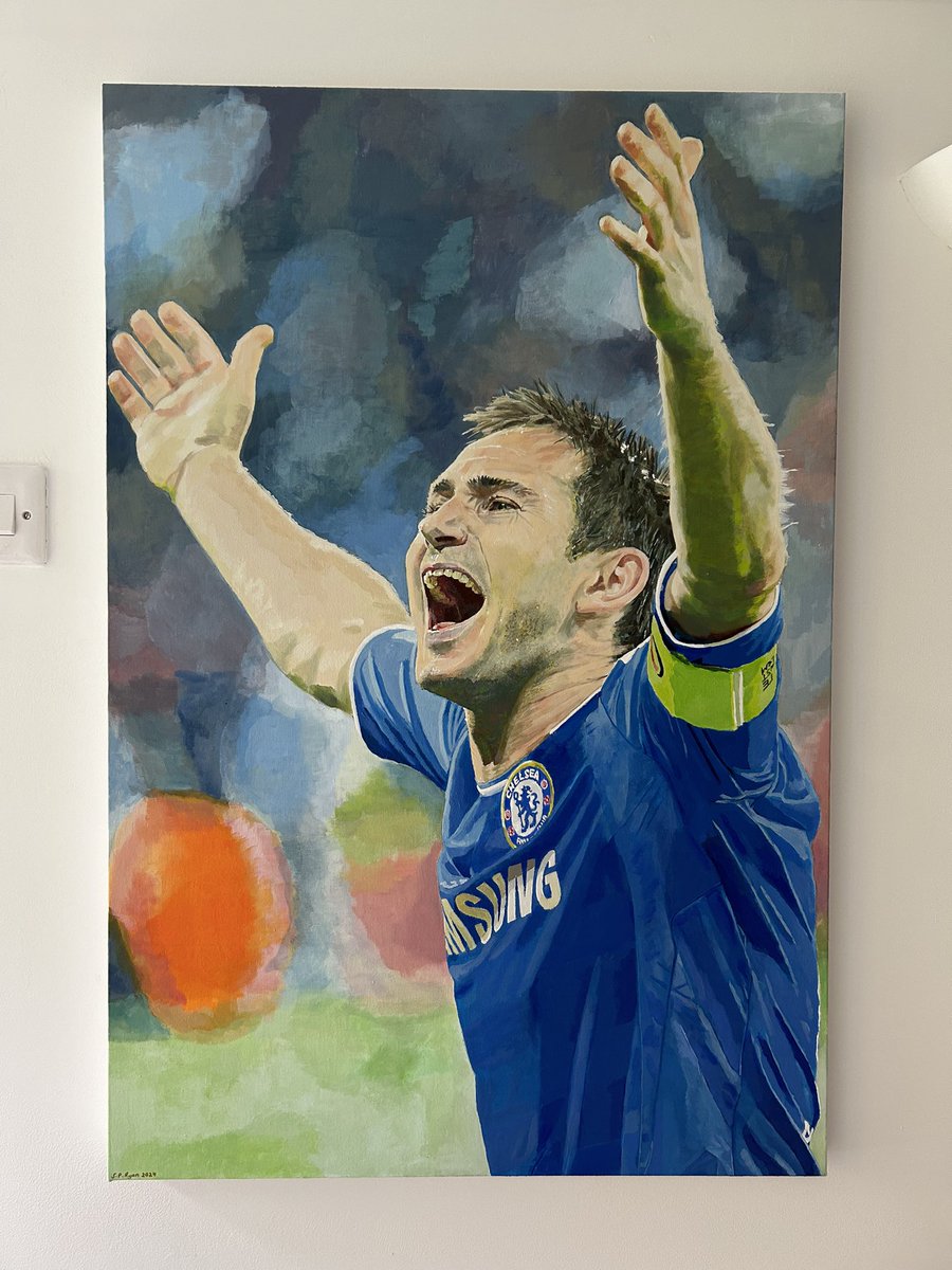 Just finished this 🖌️🎨 of Frank Lampard’s 2012 Champions League final celebration! Any reposts,comments & follows would be🙏 #Chelsea @Gemma_Manns @FrankKhalidUK @Blue_Footy @Chels_HQ @steviechels10 @CFCDaily @AbsoluteChelsea @siphillipssport @ConnCFC @clinicalkai @mineralsfc