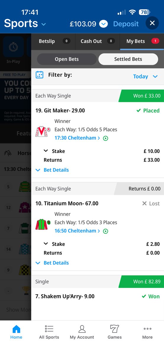 ThomasLinham's tweet photo. @AndyRobsonTips not a bad day. 🐎 https://t.co/6qHen9LCAF