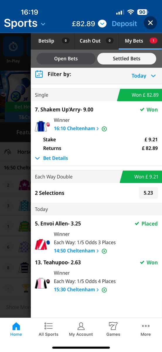 ThomasLinham's tweet photo. @AndyRobsonTips not a bad day. 🐎 https://t.co/6qHen9LCAF