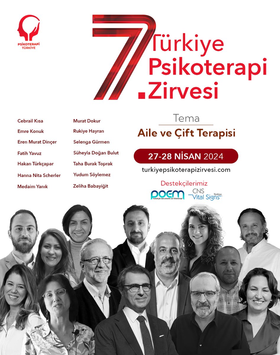 🎉Zirvede 7. Yıl🎉

Türkiye Psikoterapi Zirvesinin 7.sini sizlerle paylaştığımız için çok heyecanlıyız🥳

Bu yılın teması: Aile ve Çift Terapisi

27-28 Nisan 2024

Online olarak düzenleyeceğimiz zirvemize davetlisiniz.

turkiyepsikoterapizirvesi.com